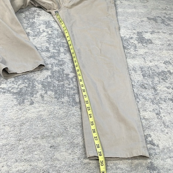 AG Adriano Goldschmied Tellis Modern Slim Jeans Khaki Cream Beige Sz 36x32 - Picture 11 of 13